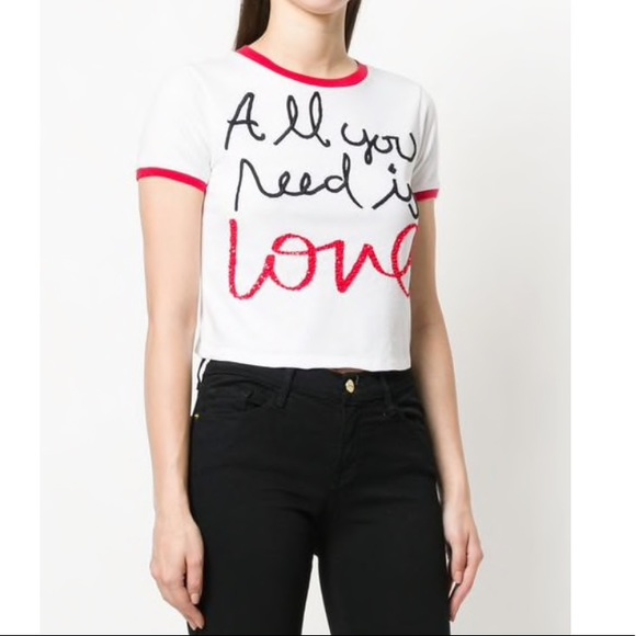 Alice and Olivia All you need is Love Beatles Tee - Picture 4 of 10